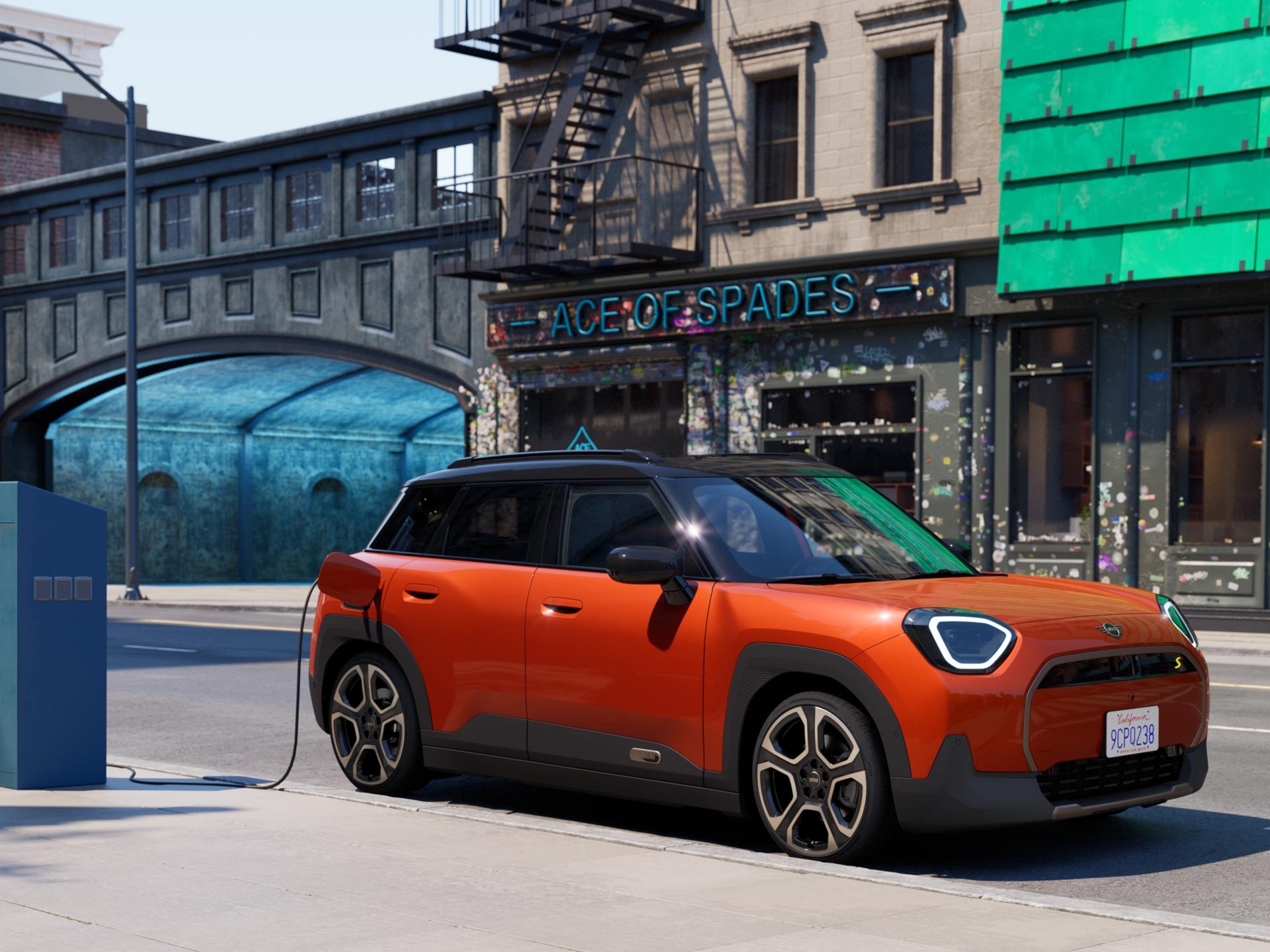 MINI Aceman 100% eléctrico - carga - carga en espacios públicos